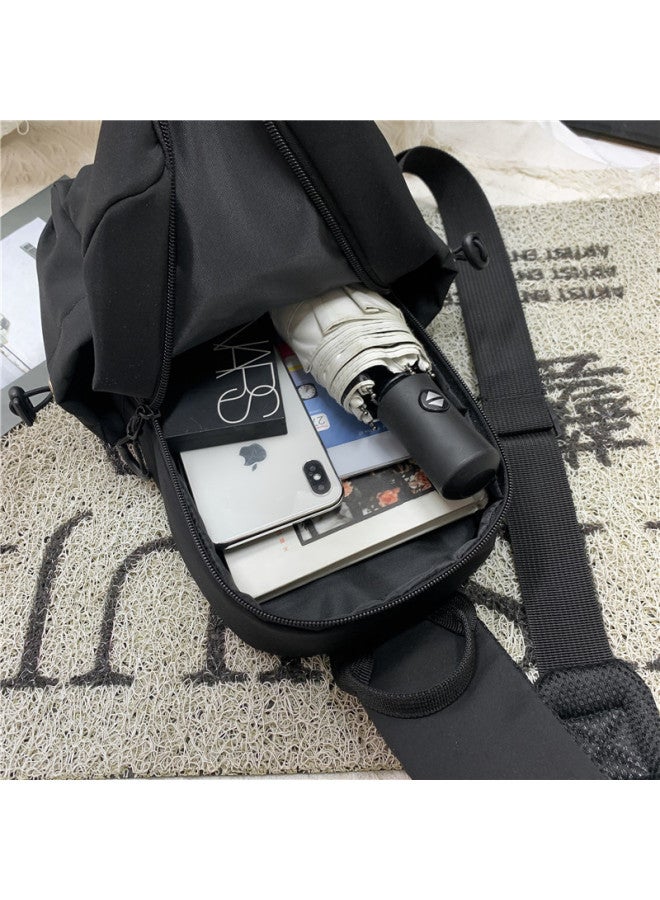 Casual Men's Chest Bag Simple Shoulder Crossbody Bag Multifunctional Trendy Crossbody Bag Small Bag Trendy Messenger Bag Men's Bag-Color:Style Three 1617 - Image 5