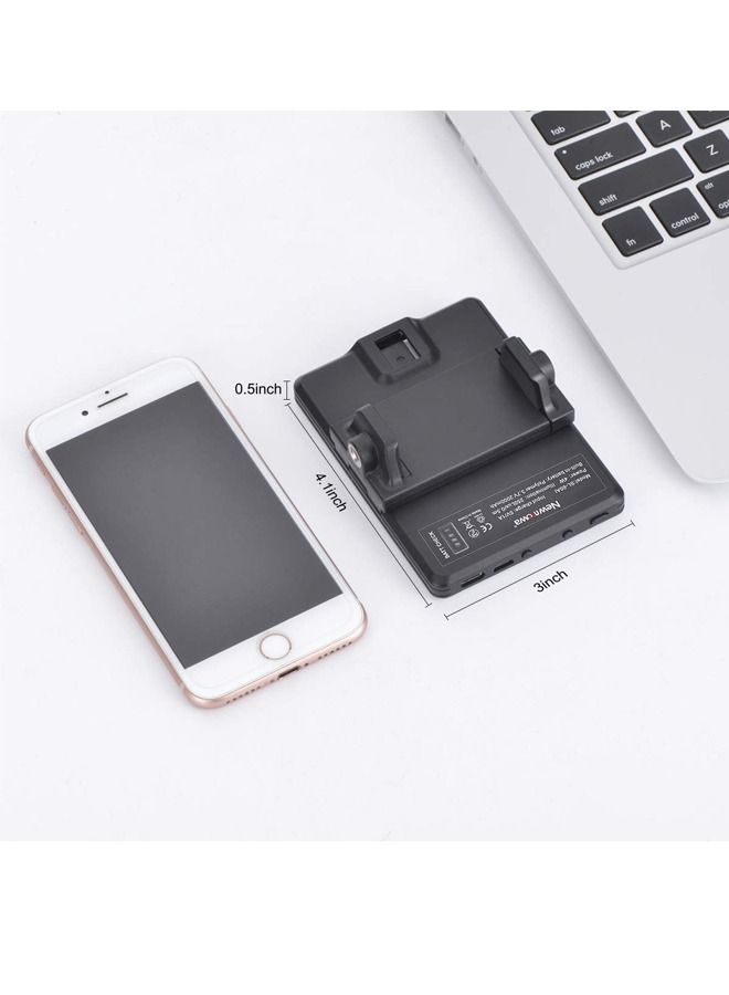 PADOM مصباح فيديو Padom 60 LED عالي الطاقة قابل لإعادة الشحن يملأ الفيديو مع مشبك أمامي وخلفي، 3 أوضاع إضاءة قابلة للتعديل للهاتف، iPhone، Android، iPad، الكمبيوتر المحمول، للمكياج، TikTok، Selfie، Vlog، مؤتمر الفيديو - Image 5