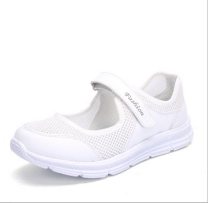 Breathable Elderly Womens Dance Shoes 35-42 766 White 