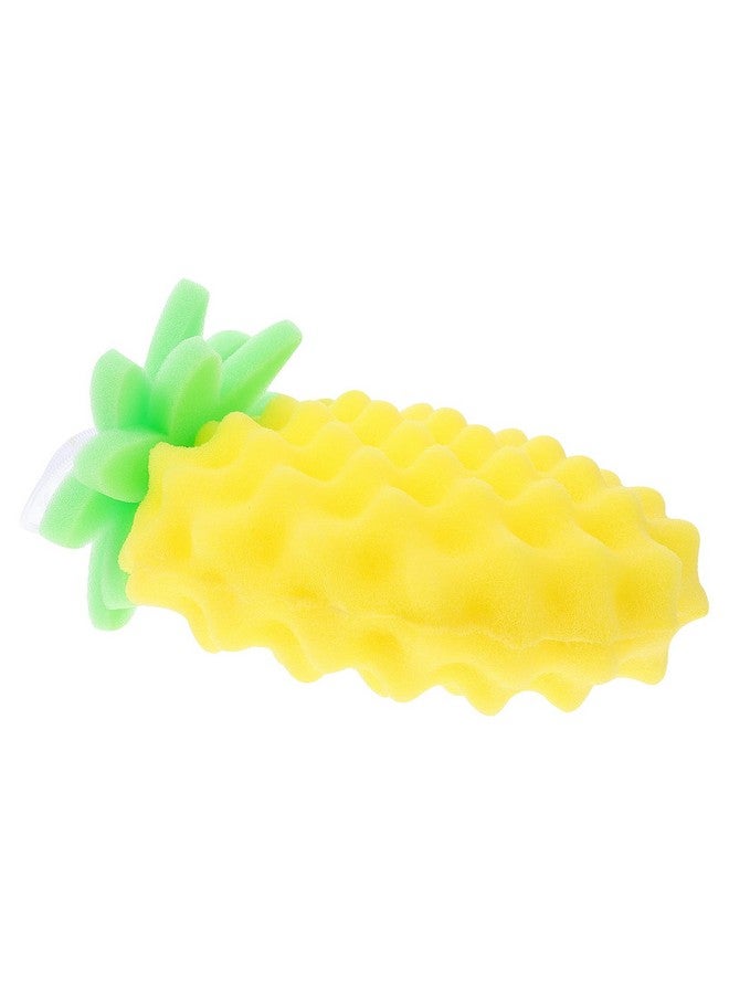 Healifty Body Scrubber Sponge Cartoon Pineapple Shaped Exfoliating Bath Sponge Loofah Bath Spa Puff Scrubber Ball Towel Shower Scrubber For Kids Baby - Image 1