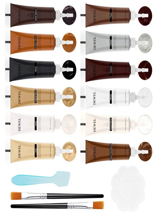 DEWEL Wood Repair kit, Wood Filler for Scratch Cover, Wood Floor Scratch Remover, Wood Stain Marker Set, Touch Up Paint for Wood, Furniture Touch Up - Image 1