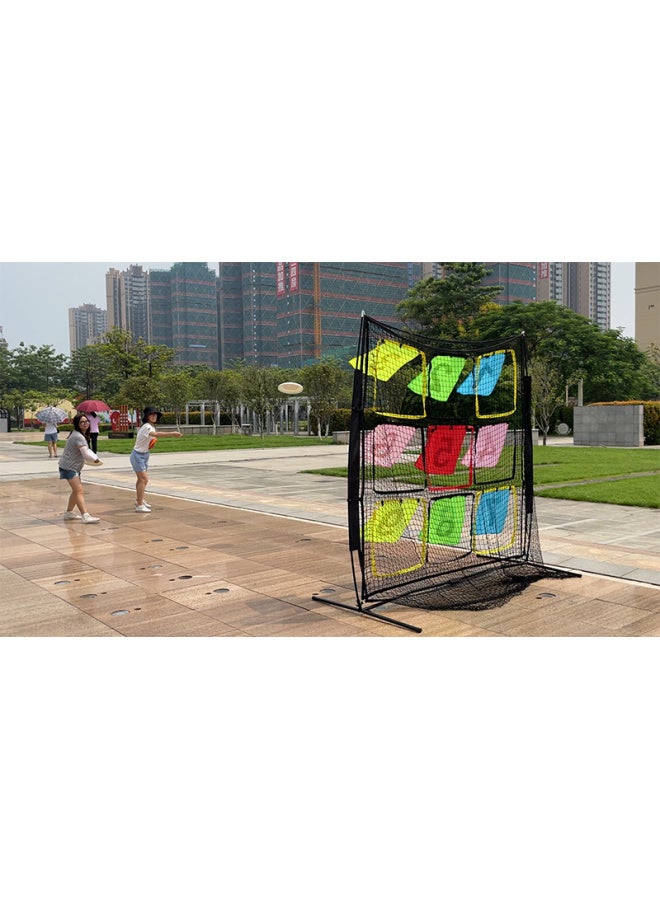 Seven Foot Nine Square Grid Ultimate Frisbee Practice Net Disc Thrower Target Net Rebound Net Plastic Material Chinese Made-Specifications:Frisbee Target Cloth