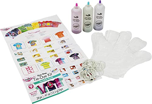 Tulip One-Step Tie-Dye 3 Color Kit, Easy Techniques, Vibrant & Permanent Fabric Designs Tie Dye, Paradise Punch Colors: Purple, Teal, Fuchsia - Image 2