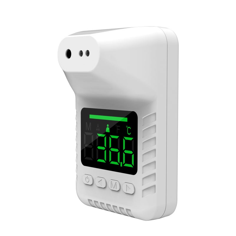 Infrared Thermometer Wall Mounted Non-Contact Measurement - Accurate Reliable Readings Forehead Thermometer for Home Public Places With Celsius Fahrenheit Switchable Backlight Alarm Flexible Installat - Image 5