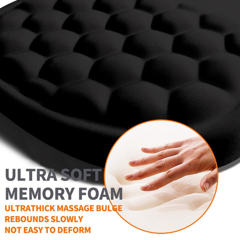 Armanza Ergonomic Joint Wrist Support Mouse Pad with Memory Foam Cushion Massage Bump, Carpal Tunnel Pain Relief Mousepad Slope Design for Wrist Rest, 11.8x7.9 in, But Did You Document It - Image 3