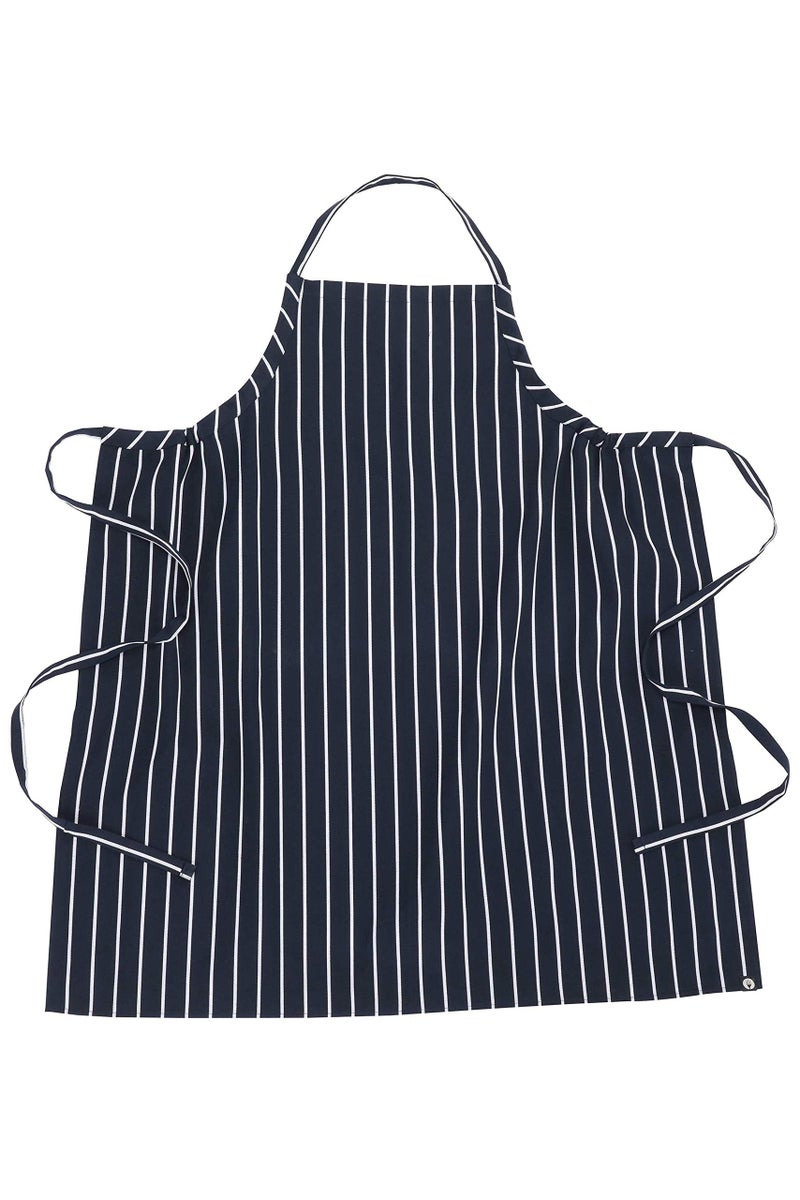 Chef Works مئزر طهاة إنجليزي للجنسين من شيف ووركس، أزرق داكن مع خط طباشيري، مقاس واحد - Image 5
