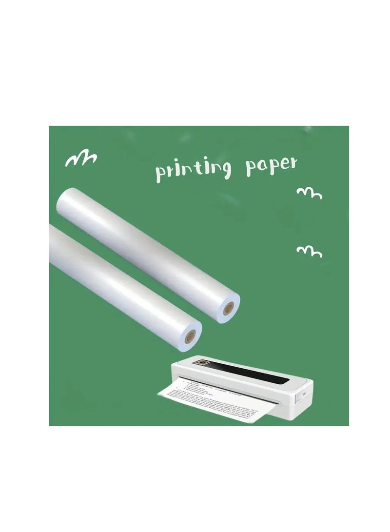 Terabyte MT810 2PCS لفة ورق حراري A4 لطابعة MT810 خالية من BPA 10 صورة تدوم طويلاً مثالية للطباعة الفوتوغرافية، الصورة، الإيصال، المذكرة، ملف PDF، صفحة الويب، الطباعة الفورية للصور - Image 1