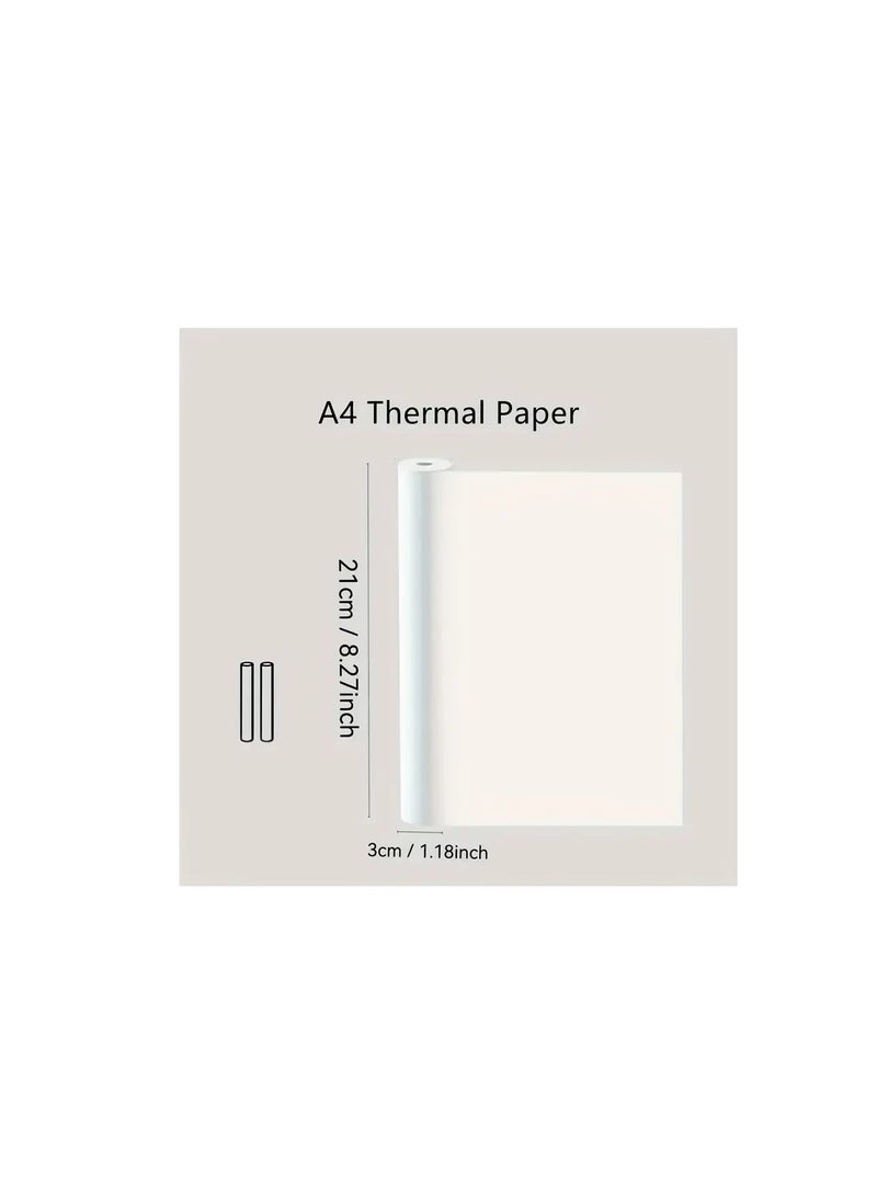 Terabyte MT810 2PCS لفة ورق حراري A4 لطابعة MT810 خالية من BPA 10 صورة تدوم طويلاً مثالية للطباعة الفوتوغرافية، الصورة، الإيصال، المذكرة، ملف PDF، صفحة الويب، الطباعة الفورية للصور - Image 3