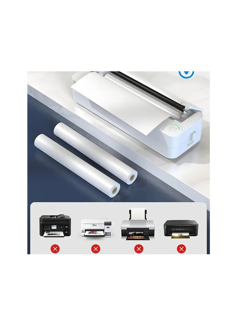 Terabyte MT810 2PCS لفة ورق حراري A4 لطابعة MT810 خالية من BPA 10 صورة تدوم طويلاً مثالية للطباعة الفوتوغرافية، الصورة، الإيصال، المذكرة، ملف PDF، صفحة الويب، الطباعة الفورية للصور - Image 5