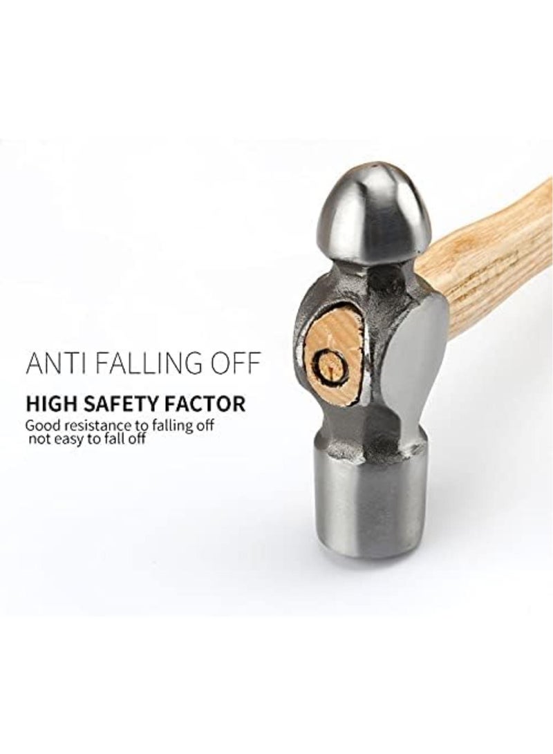 GGOOT High-Carbon Steel Round Hammer Ball Pein Nipple Hammer Hardware Tool Household Hammer with Wood Handle 0.5P 1P 1.5P 2P 2.5P 3P-1P  - Image 5
