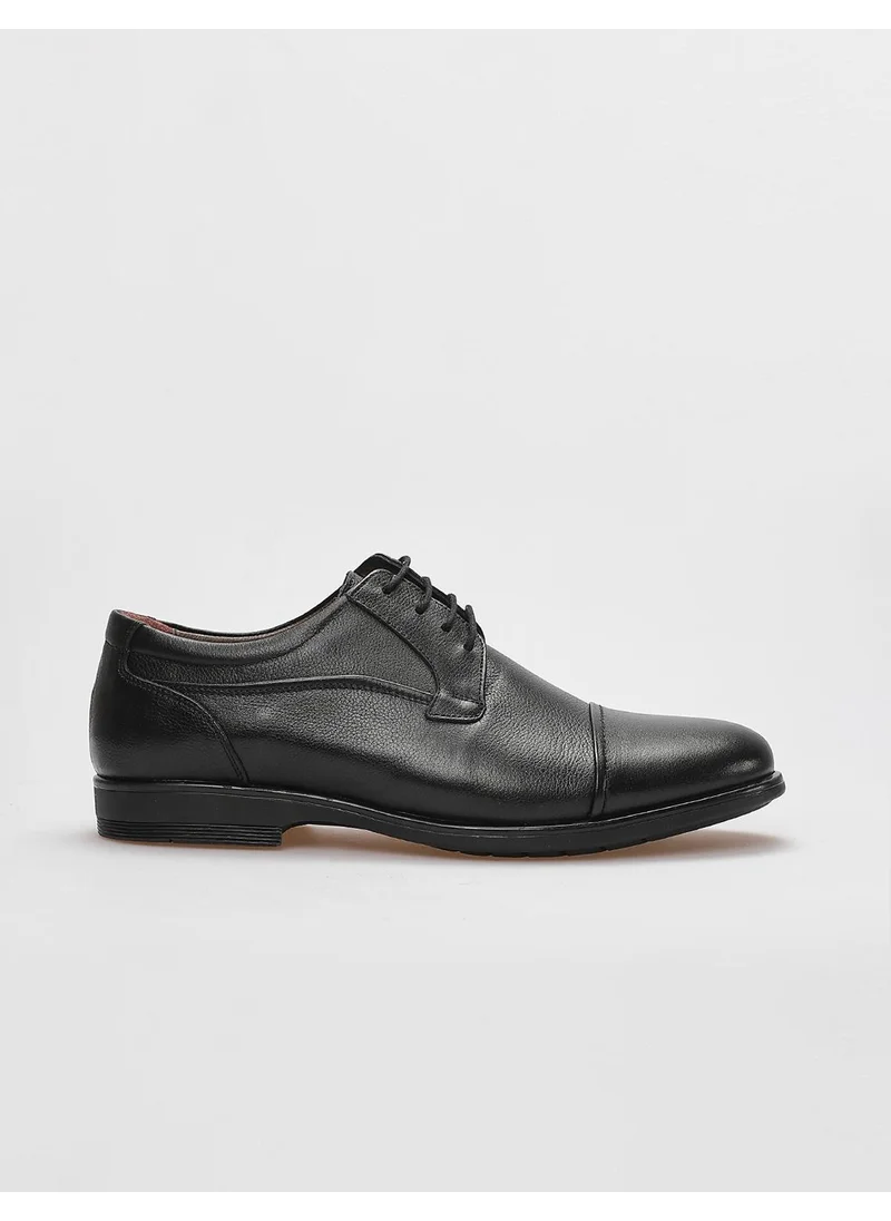 Cabani Leather Black Lace-Up Men's Casual Shoes