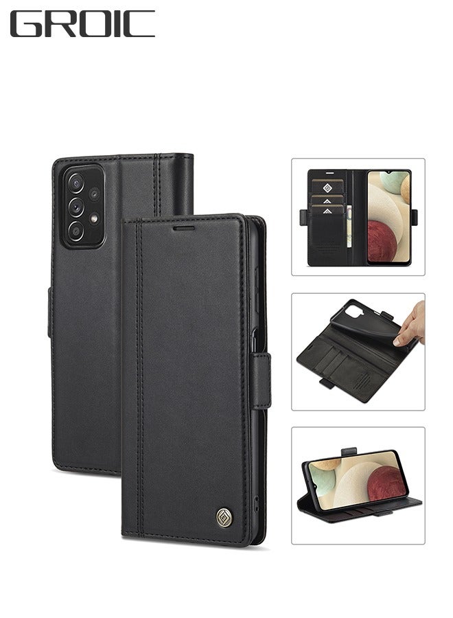 GROIC Galaxy A53 5G Wallet Case 6.5 Inch, PU Leather Flip Folio Phone Case with Card Holders RFID Blocking Kickstand [Shockproof TPU Inner Shell] - Image 1