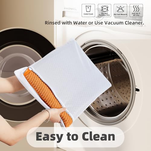 TYUU Bathroom Rugs Non Slip Washable, Super Absorbent Thin Bath Mat Small Quick Dry Low Pile Bathroom Rug, Orange 16"x24" - Image 5