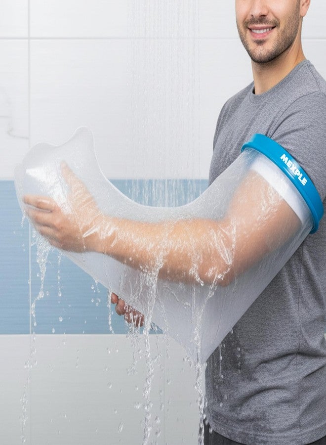 MEXPLE Adult Long Arm Cast Cover for Shower | Waterproof Reusable Shower Sleeve for Casts, Bandages & Wounds | 100% Leak-Proof Seal | Comfortable & Durable Cast Protector for Bath - Image 1