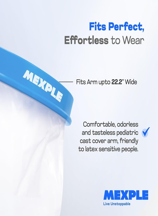 MEXPLE Adult Long Arm Cast Cover for Shower | Waterproof Reusable Shower Sleeve for Casts, Bandages & Wounds | 100% Leak-Proof Seal | Comfortable & Durable Cast Protector for Bath - Image 3