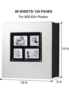 HomarKet Photo Album for 600 Photos Leather Cover Extra Large Capacity  - Image 2