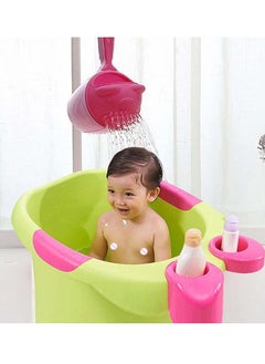 SYOSI Baby Bath Rinse Cup Shampoo Rinser Shower Sprinkler Spoon Bathroom Accessories for Tub Wash Cups with Dippers Handle 2 Pcs  - Image 4