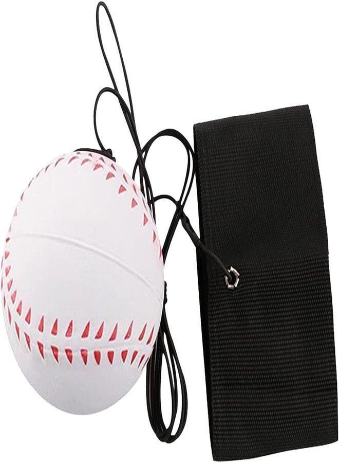 SelHeng Wrist Return Ball, Sports Wrist Ball, Baseball On A String Rubber Rebound Wristband, Durable Elastic String Attached Rebound Balls - Image 2