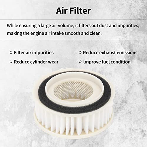 XuLong Vstar 650 Air Filter 4TR-14451-00 Cleaner Compatible with Yamaha V-Star 650 XVS650 Custom Drag Star 650 XVS650A, Vstar 650 XVS650A Classic XVS650AT - Image 4
