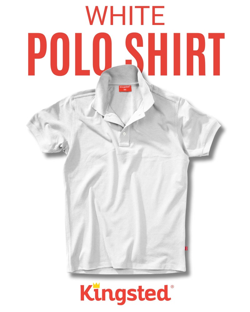 Kingsted Polo Shirts for Men Pack - Royally Comfortable - Premium Pique Fabric - Soft Cotton Blend - Classic Fit Short Sleeve (3 Pack, Dandy, Large) - Image 4