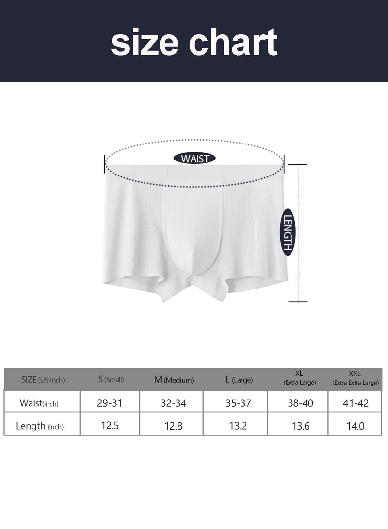 infino بوكسر رجالي من مودال للتنفس - 5 قطع، ملابس داخلية صيفية ناعمة مع شبكة وخصر مرن (المقاس: M) - Image 4