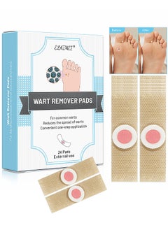 Elaimei Wart Remover Pads, 24 Pack Highly Potent Wart Removal Treatment, Premium High Efficacy Wart Remover For Finger, Hand, Neck, Arm, Feet, Toe And Most Body Parts  - Image 1
