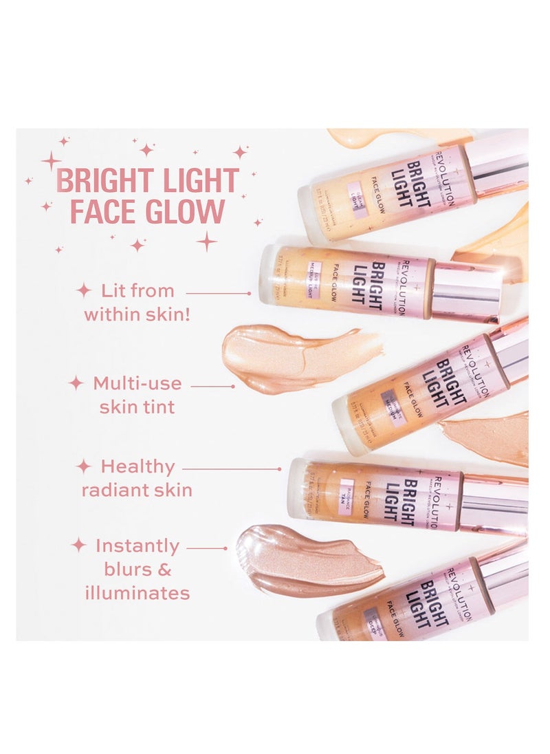 REVOLUTION - Makeup Revolution Bright Light Face Glow Lustre Medium Light - Image 1