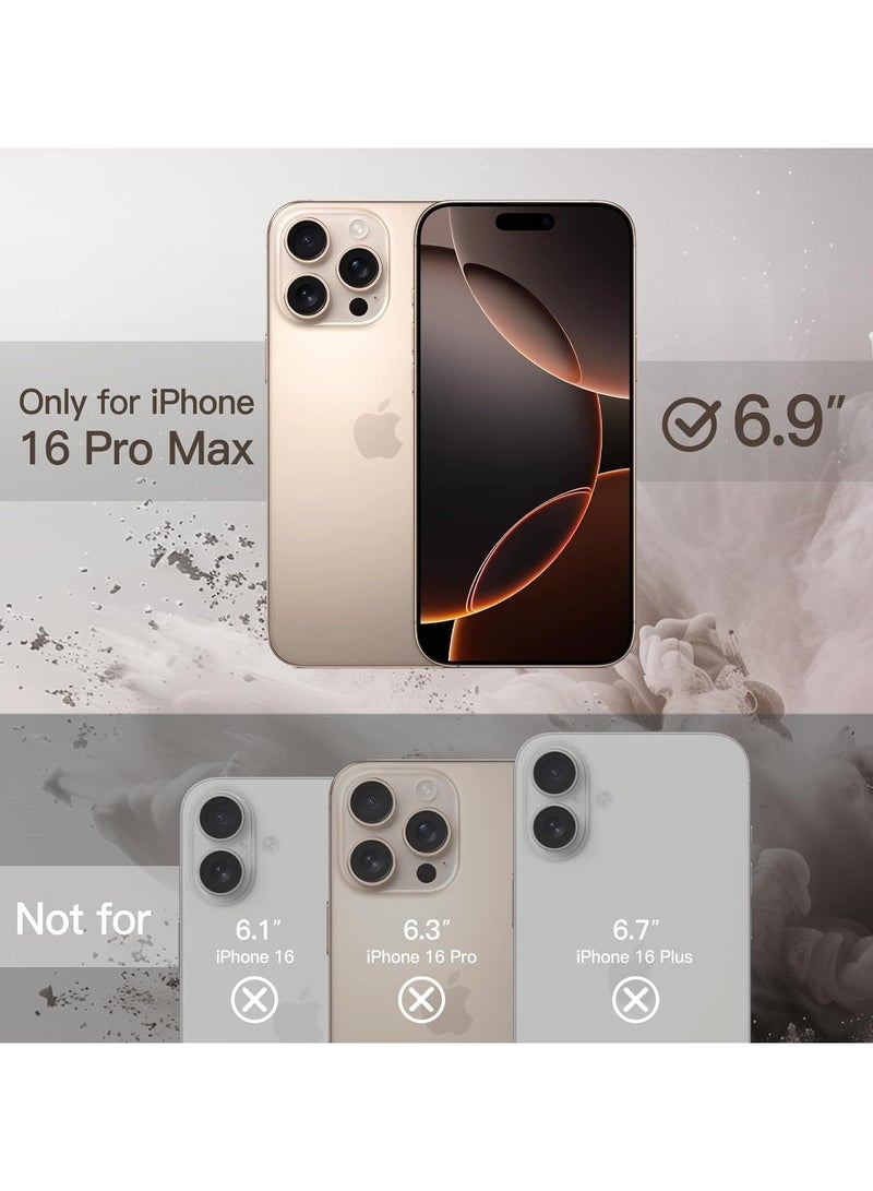 ACLIX Silicone Case for iPhone 16 Pro Max, Magnetic Cover Car Mount Kickstand & Holder, Premium Silicone Vertical & Horizontal Hand Strap and Grip with Multi Stand for iPhone 16 Pro Max (Black) - Image 2