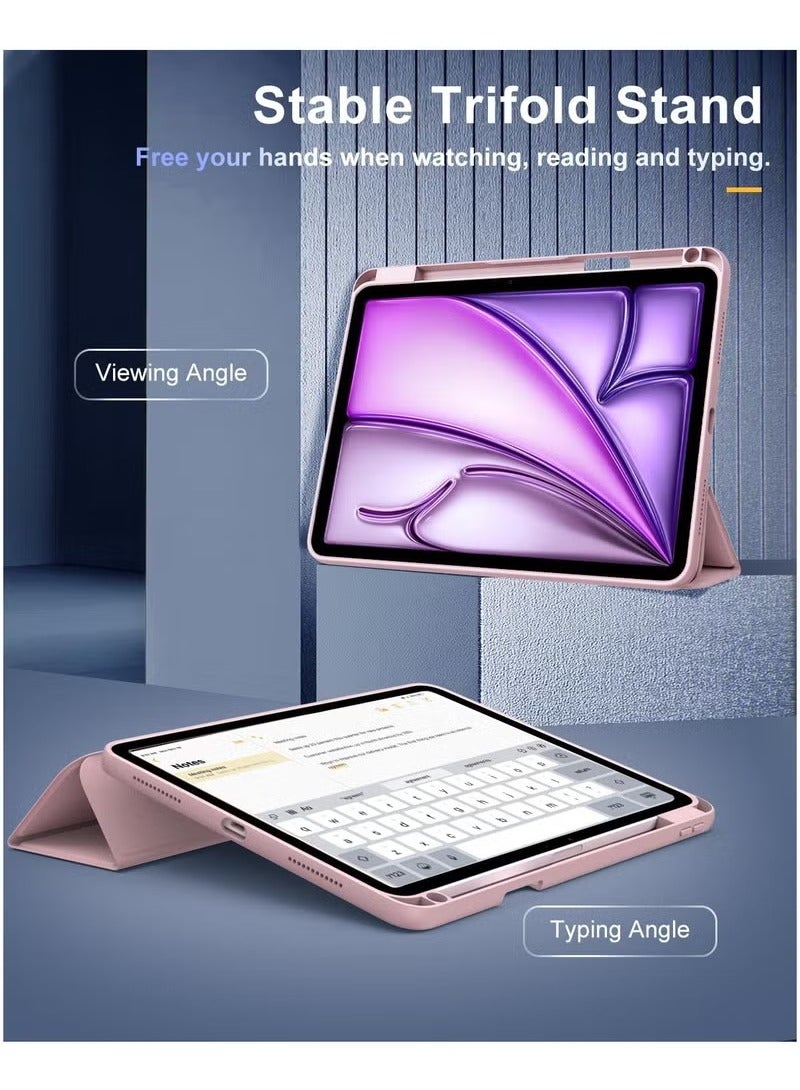 MIGOFAST Case for iPad Air 11 Inch M3 M2 2025 2024 with Pencil Holder iPad Air 5th 4th Generation Case 2022 2020 10.9 Inch Slim Protective Cover with Clear Back Auto Wake Sleep - Image 4