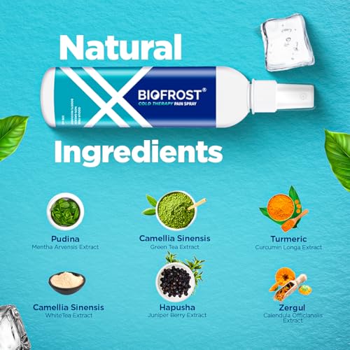 BioFrost Cold Therapy Pain Relief Spray Pack of 2 (100ml Each) | Fast Acting Cooling Relief after Sports and Workouts | Perfect for Muscle Recovery, Joint, Back, Neck & Pain | Non Sticky, Easy Apply - Image 3
