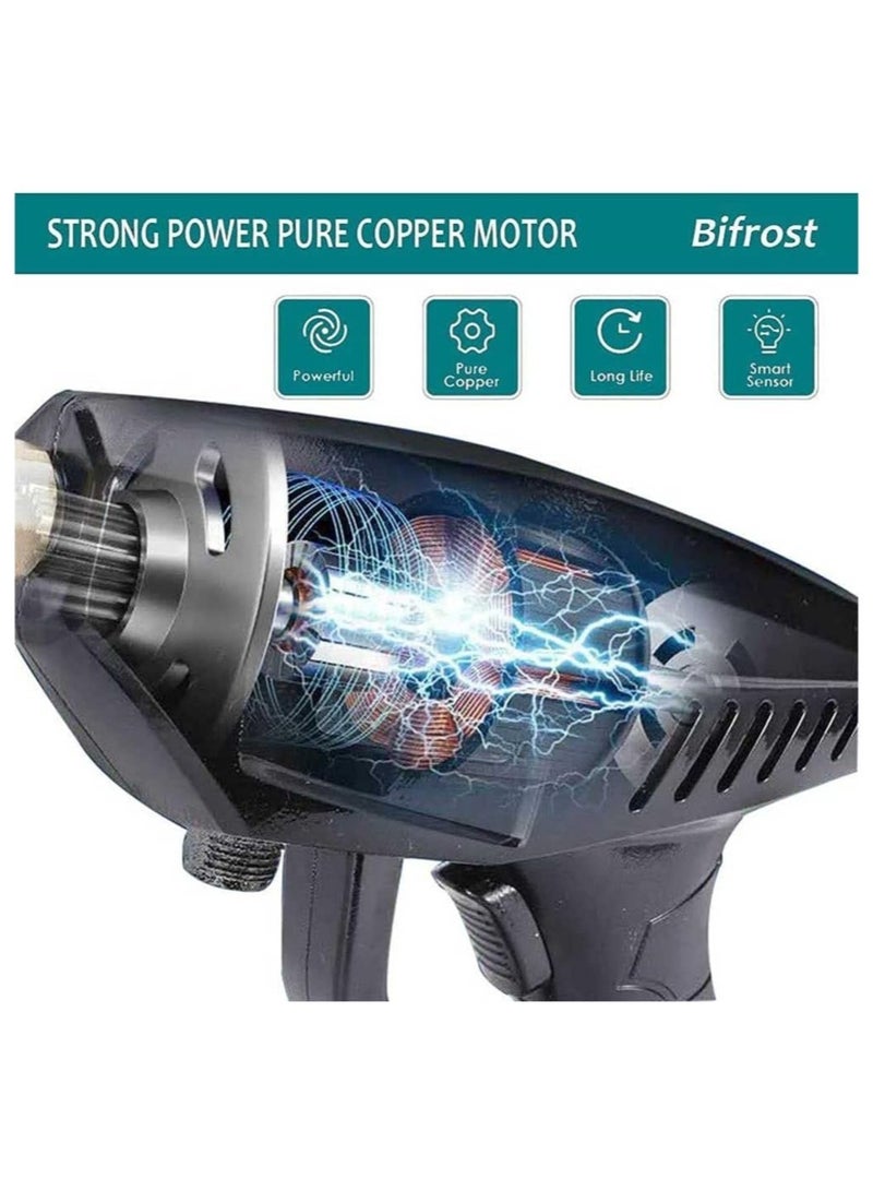 24V Cordless Mini Pressure Washer – Rechargeable 5600mAh Battery-Powered Water Gun for Car Washing and Gardening - Image 3