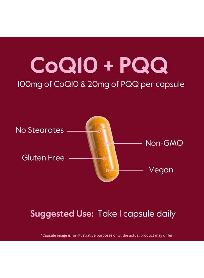 بست فايت BESTVITE Coq10 100mg w/PQQ 20mg (120 كبسولة نباتية) - بدون ستيرات - نباتي - غير معدّل وراثيًا - خالٍ من الجلوتين - Coq10 مع PQQ - Image 5