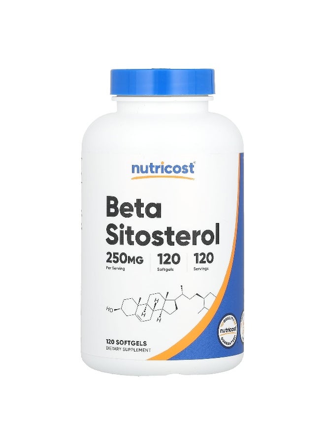 Nutricost Nutricost, Beta Sitosterol, 250 mg, 120 Softgels  - Image 1