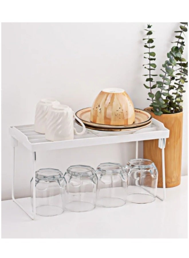Happy Home Metal stand and shelf for holding and organizing pots, dishes and spice jars in the kitchen 40*24 cm  - Image 1