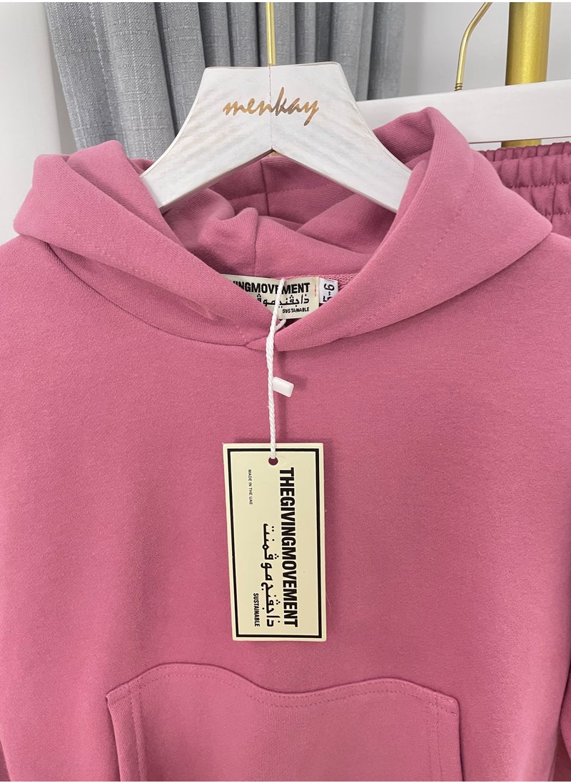 UNIVERSAL Girl'S 2 Piece Outfits Letter Print Long Sleeve Hoodie and Sweatpants Sweatsuits  - Image 5