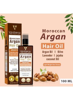 VOLAMENA WITH DEVICE Argan Oil Hair Oil Blend Of Morrocan Argan Oilonion Black Seed Oilalmond Oilolive Oil & Castor Oil 100 Ml  - Image 4