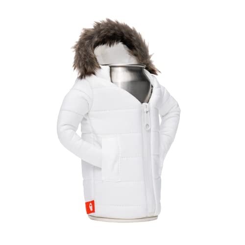Puffin - The Pahka Beverage Parka  Insulated Skinny Can Cooler  Sandy White - Image 3