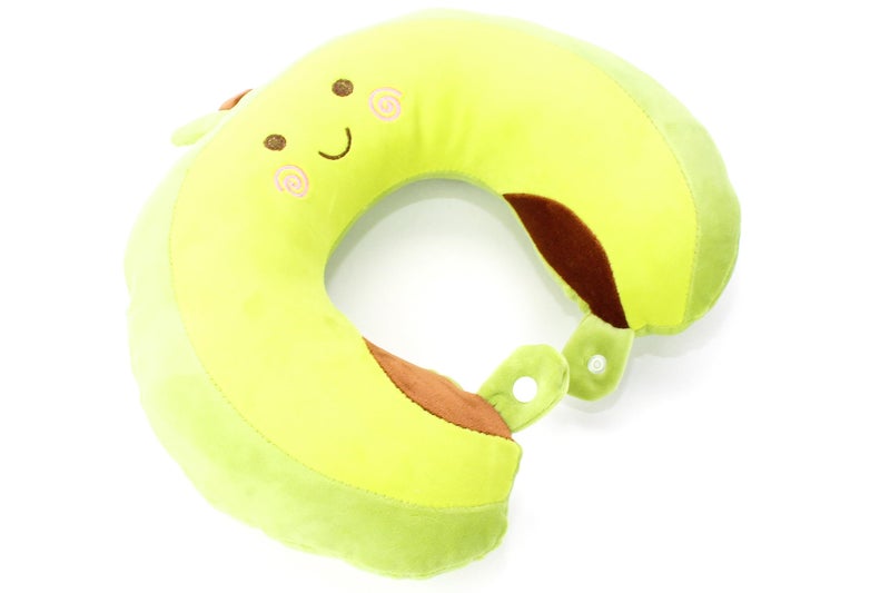 Generic Comfy Neck Support Soft Fiber Travel Neck Pillow U-Shape For Car, Travel, Office,Airplane and Gifts - Avocado - Image 2