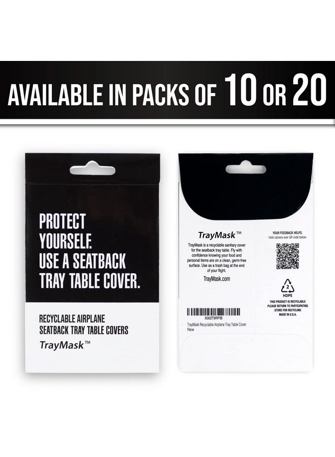 TrayMask Disposable Tray Table Cover | Must Have Airplane Travel Essentials | Perfect for Toddlers, Kids and Adults Travel Accessories | Provides a Fresh/Clean Layer of Protection | 10 Pack - Image 5