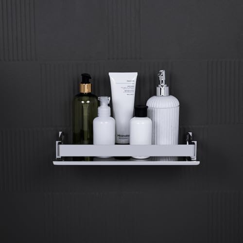 ARQUIN Bathroom Shelf Organizer 5x12 Inch | 304 Grade Stainless Steel Bathroom Shelf & Racks | Wall Shelf for Bathroom Accessories Set Storage Shelves for Kitchen | Kitchen Shelves & Racks - Image 5