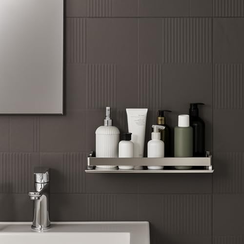 ARQUIN Bathroom Shelf Organizer 5x12 Inch | 304 Grade Stainless Steel Bathroom Shelf & Racks | Wall Shelf for Bathroom Accessories Set Storage Shelves for Kitchen | Kitchen Shelves & Racks - Image 3