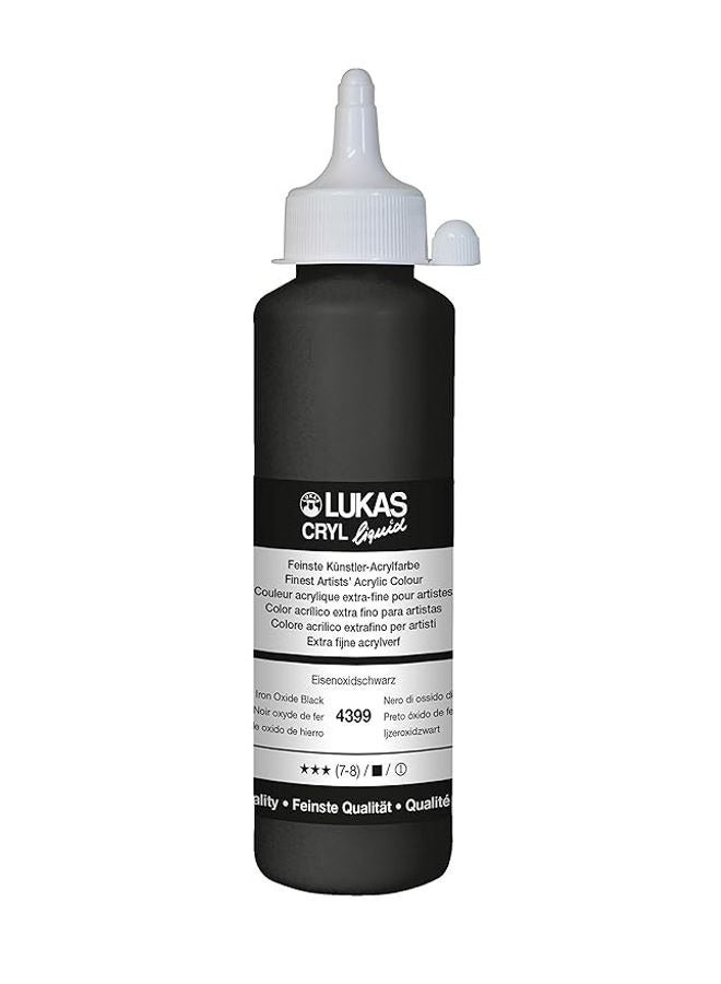 LUK CRYL LIQUID 250ML IRON OXIDE BLACK