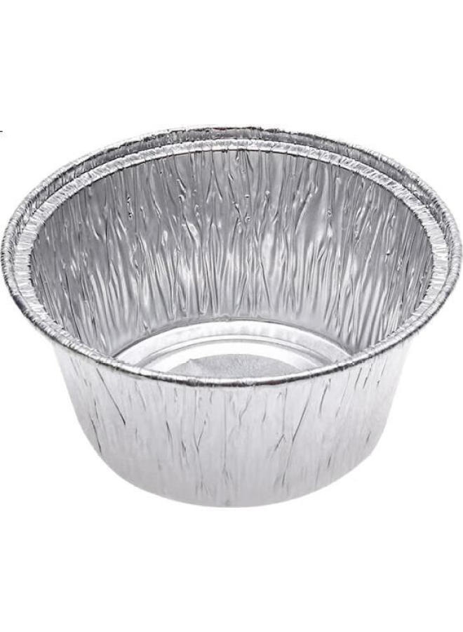 Faxilon Faxi Long Aluminum Foil Bowls And Trays 120Ml For Air Fryer, Oven, Baking, And Barbecue, Tin Foil Cake Baking Bowls, 80 Pieces - Image 1