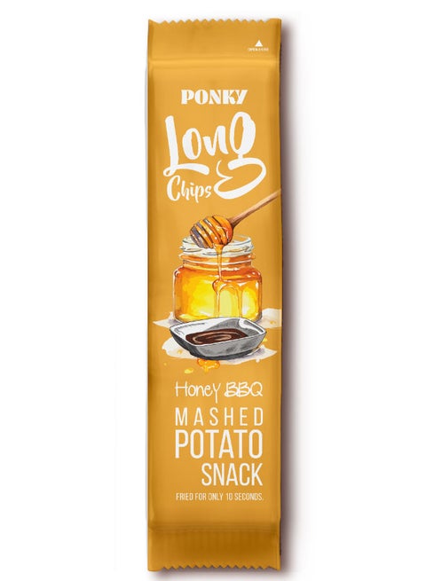 HONEY & BBQ LONG POTATO CHIPS - 75 Gram
