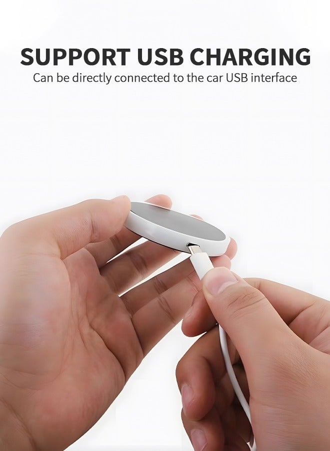 GROIC 2pcs LED Cup Holder Lights for Spiderman, LED Car Coasters with 7 Colors Luminescent Light Cup Pad, USB Charging Cup Mat Accessories, Automotive Cup Mat Atmosphere Lamp, Automotive Interior - Image 5