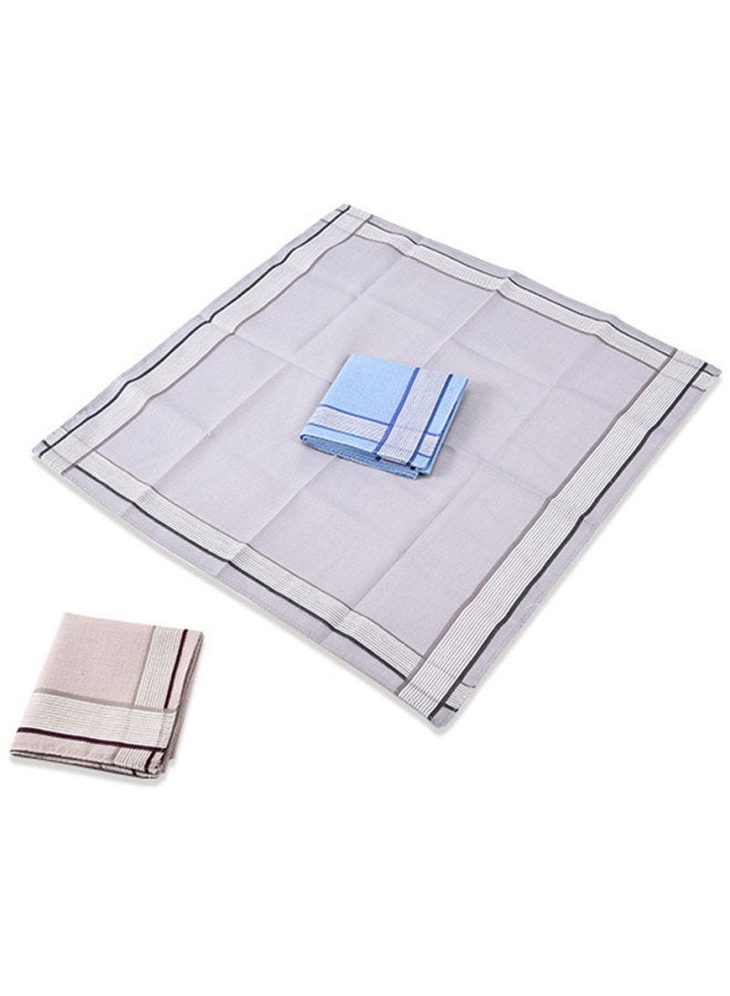GLO-STORY 3-Pack Cotton Couple'S Universal Handkerchief, Light Classic Style, Msp014074 - Image 4