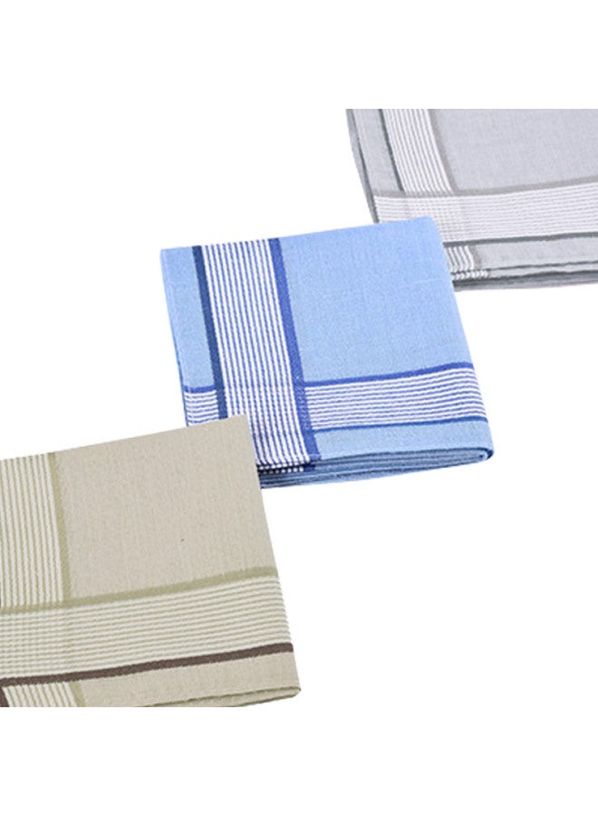 GLO-STORY 3-Pack Cotton Couple'S Universal Handkerchief, Light Classic Style, Msp014074 - Image 5