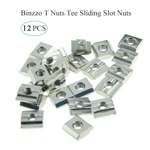 Odinest T Nuts Tee Sliding Slot Nuts 30 Series M5 Threaded Slide in Pre-Assembly for 30x30 Aluminum Extrusions Frame with Profile 3030 Sereis 8mm Slot for CNC Router Build Rail 3D Printer 12Pcs - Image 3