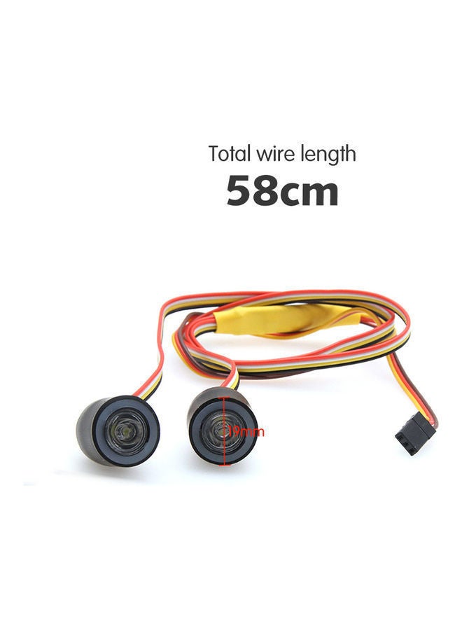 NIBEMINENT LED Headlights Angel Eyes With 12 Modes For 1/10 RC Rock Crawler 8x2x8cm - Image 5