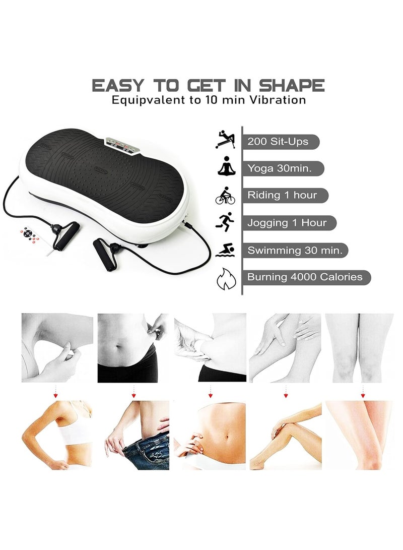 DubaiGallery 3D Vibration Plate Exercise Machine Power Fit Crazy Fit Massage Vibration Plate For Whole Body Slimming - Image 4